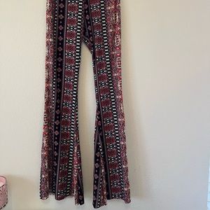 Boho, Flared floral patterned Pants